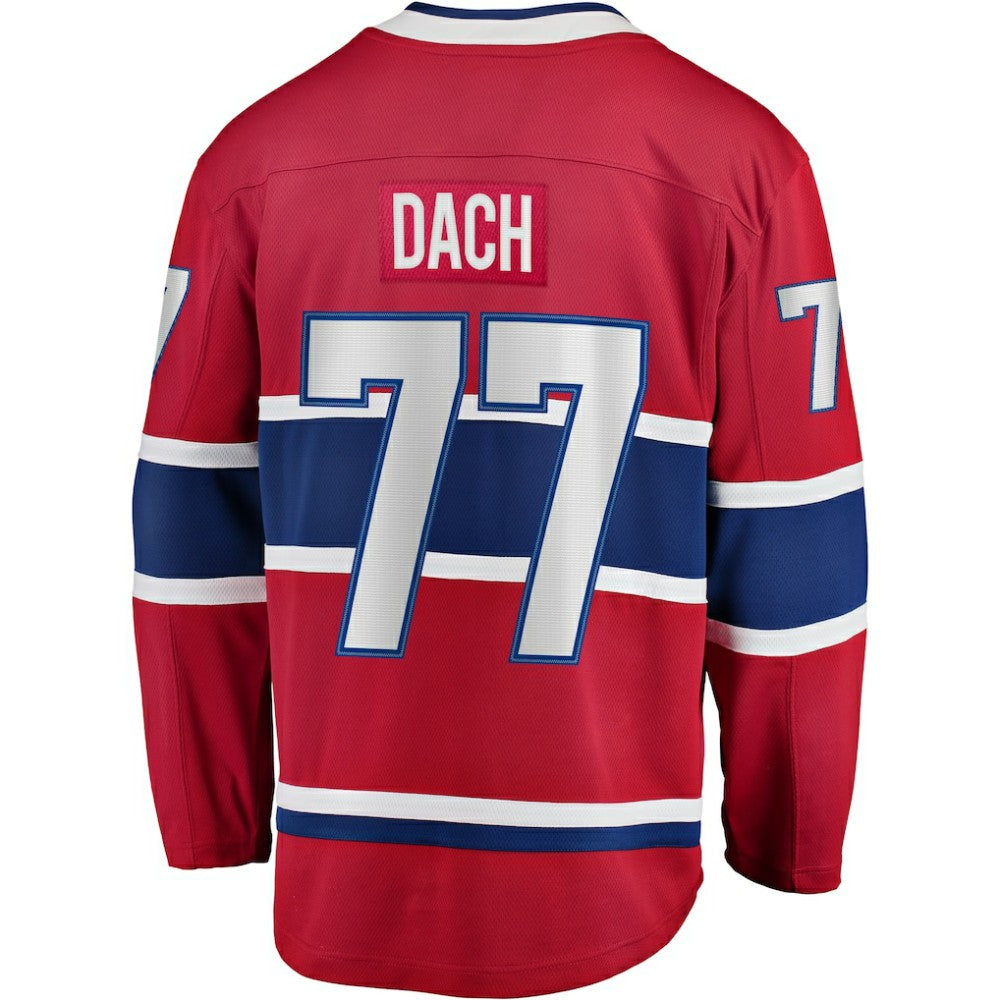 NHL Red Kirby Dach Montreal Canadiens Fanatics Home Breakaway Player Jersey