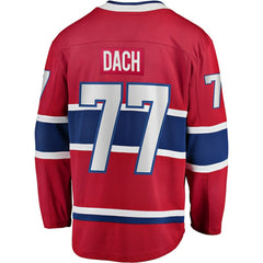 NHL Red Kirby Dach Montreal Canadiens Fanatics Home Breakaway Player Jersey