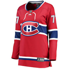NHL Red Kirby Dach Montreal Canadiens Fanatics Women's Home Breakaway Player Jersey