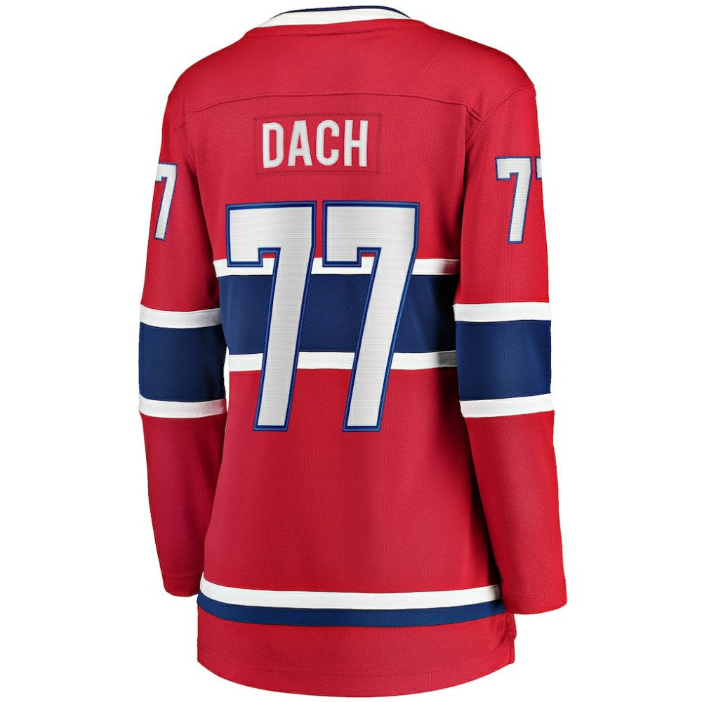 NHL Red Kirby Dach Montreal Canadiens Fanatics Women's Home Breakaway Player Jersey