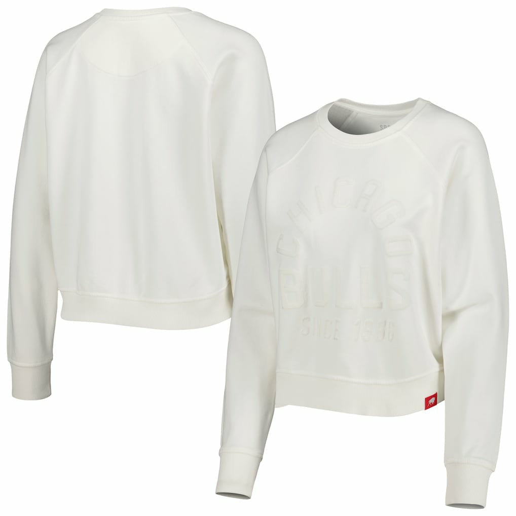 NBA Chicago Bulls Sportiqe Women's Ashlyn Brava Raglan Pullover Sweatshirt sale