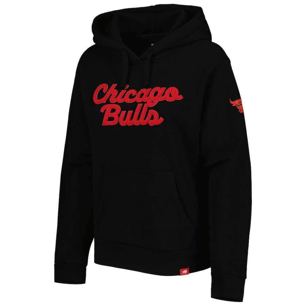 NBA Chicago Bulls Sportiqe Women's Leona Ava Fleece Tri-Blend Pullover Hoodie