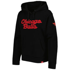 NBA Chicago Bulls Sportiqe Women's Leona Ava Fleece Tri-Blend Pullover Hoodie