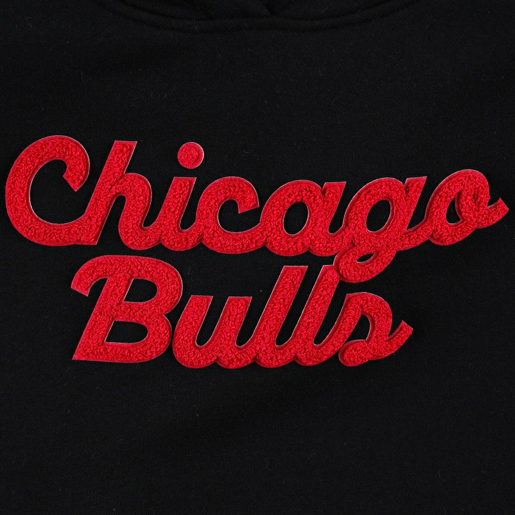 NBA Chicago Bulls Sportiqe Women's Leona Ava Fleece Tri-Blend Pullover Hoodie
