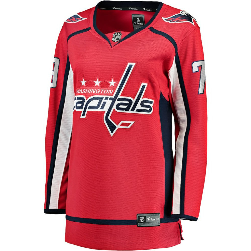 NHL Red Charlie Lindgren Washington Capitals Fanatics Women's Home Breakaway Player Jersey