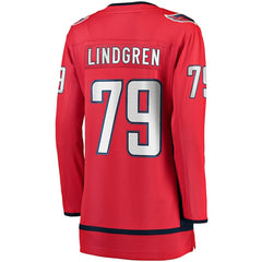 NHL Red Charlie Lindgren Washington Capitals Fanatics Women's Home Breakaway Player Jersey