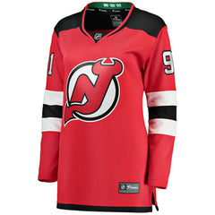 NHL Red Dawson Mercer New Jersey Devils Fanatics Women's Home Breakaway Jersey