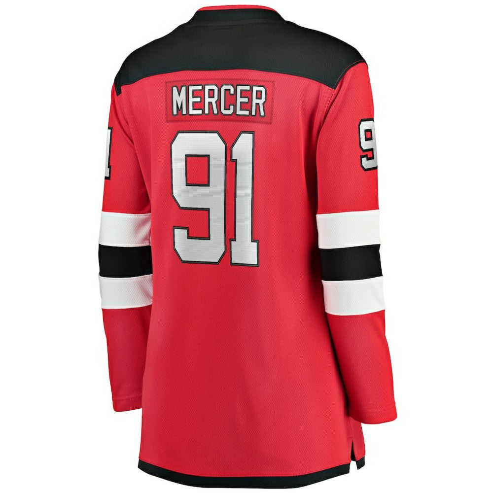 NHL Red Dawson Mercer New Jersey Devils Fanatics Women's Home Breakaway Jersey
