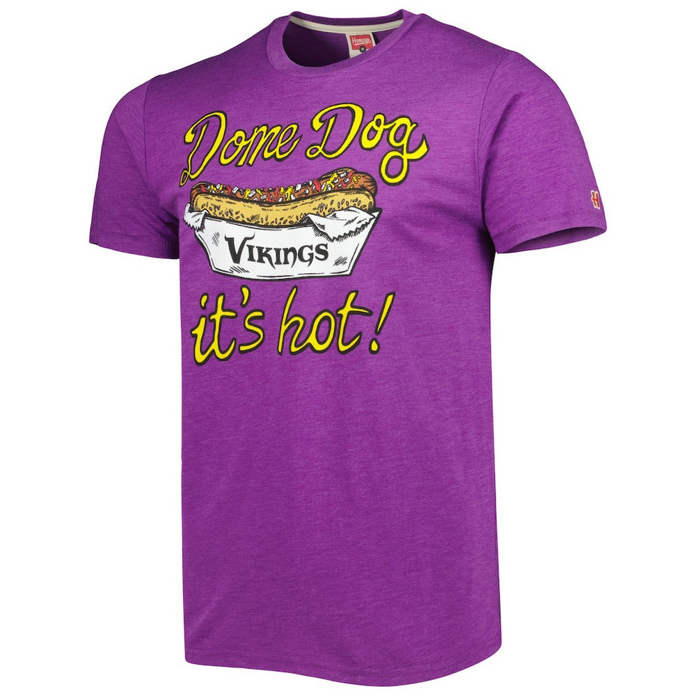 Homage Dome Dog Hyper Local Tri-Blend T-Shirt - Minnesota Vikings