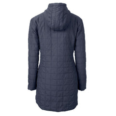 MLB Atlanta Braves Cutter & Buck Women's Rainier Primaloft Eco Full-Zip Hoodie Long Coat