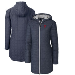 MLB Philadelphia Phillies Cutter & Buck Women's Rainier Primaloft Eco Full-Zip Hoodie Long Coat