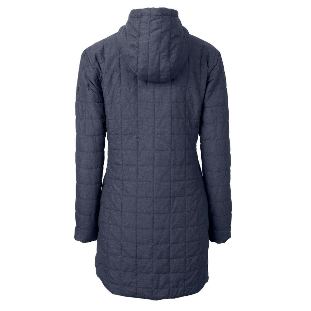 MLB Philadelphia Phillies Cutter & Buck Women's Rainier Primaloft Eco Full-Zip Hoodie Long Coat