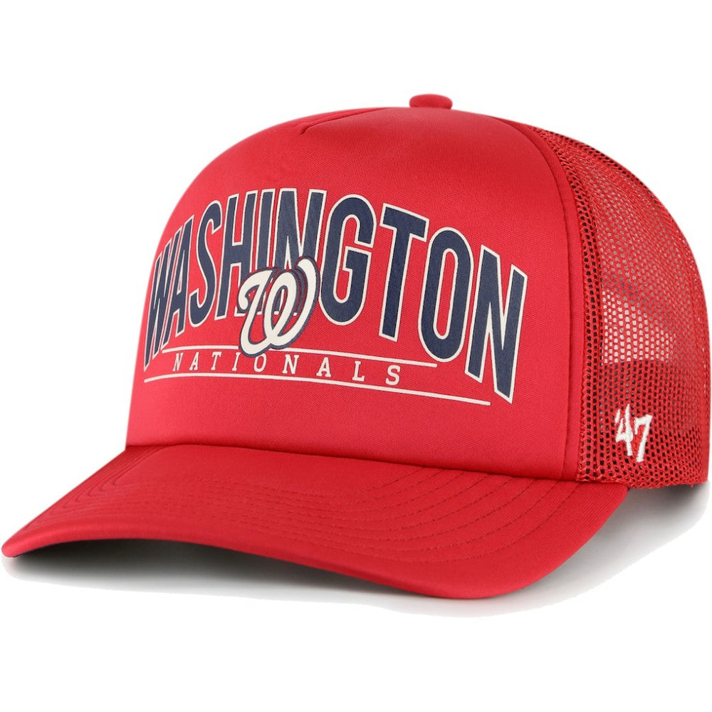 MLB Washington Nationals '47 Backhaul Foam Trucker Snapback Hat