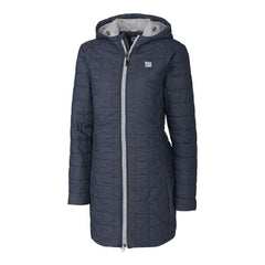 Cutter & Buck Women's Rainier Primaloft Eco Hooded Long Lightweight Coat - New York Giants
