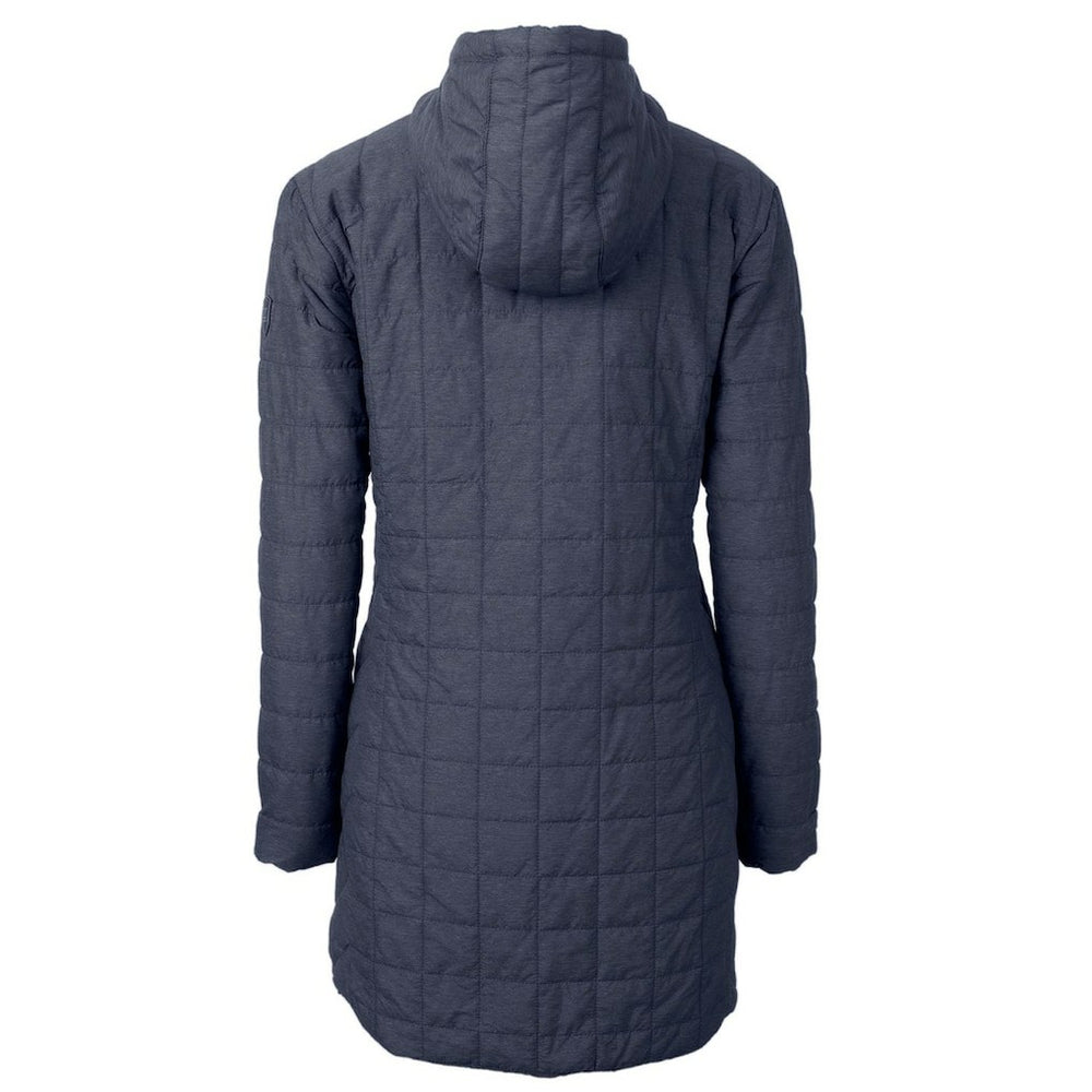 Cutter & Buck Women's Rainier Primaloft Eco Hooded Long Lightweight Coat - New York Giants