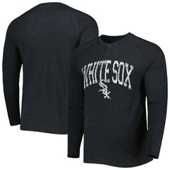 MLB Chicago White Sox Concepts Sport Inertia Raglan Long Sleeve Henley Top