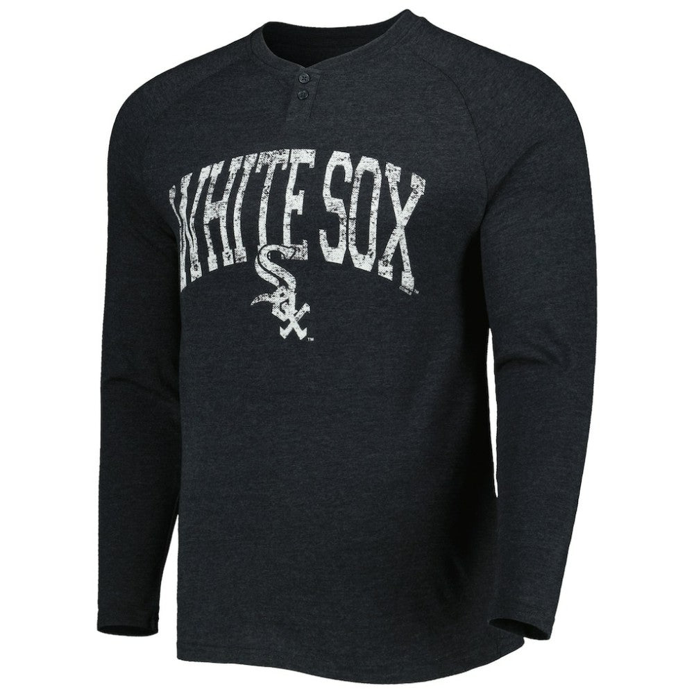 MLB Chicago White Sox Concepts Sport Inertia Raglan Long Sleeve Henley Top