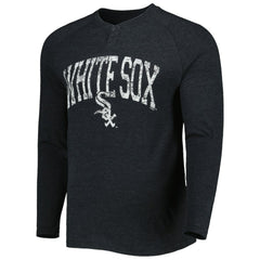 MLB Chicago White Sox Concepts Sport Inertia Raglan Long Sleeve Henley Top