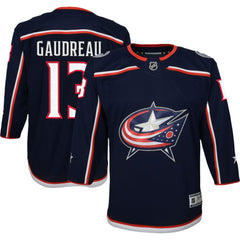 NHL Navy Johnny Gaudreau Columbus Blue Jackets Youth 2022/23 Premier Player Jersey