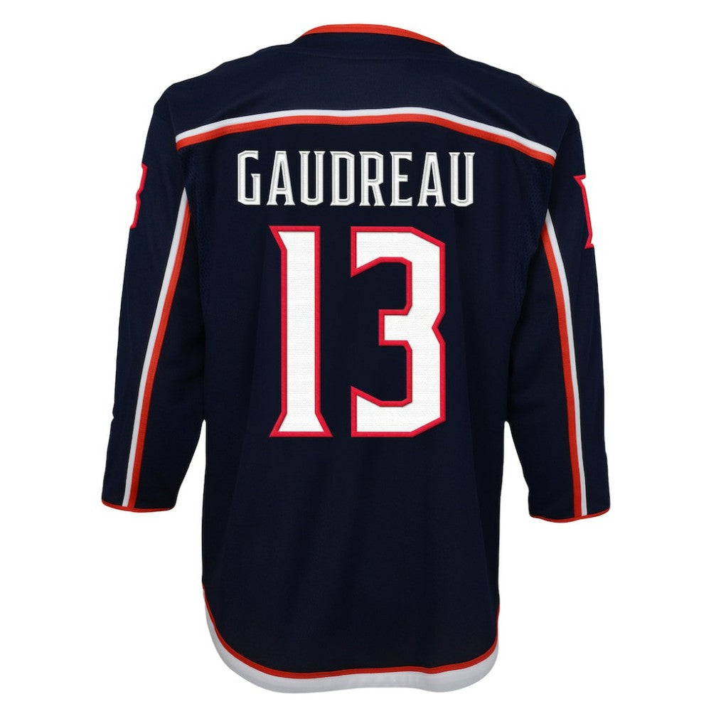 NHL Navy Johnny Gaudreau Columbus Blue Jackets Youth 2022/23 Premier Player Jersey