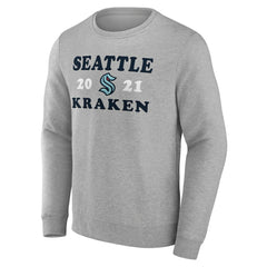 NHL Heather Charcoal Seattle Kraken Fanatics Fierce Competitor Pullover Sweatshirt