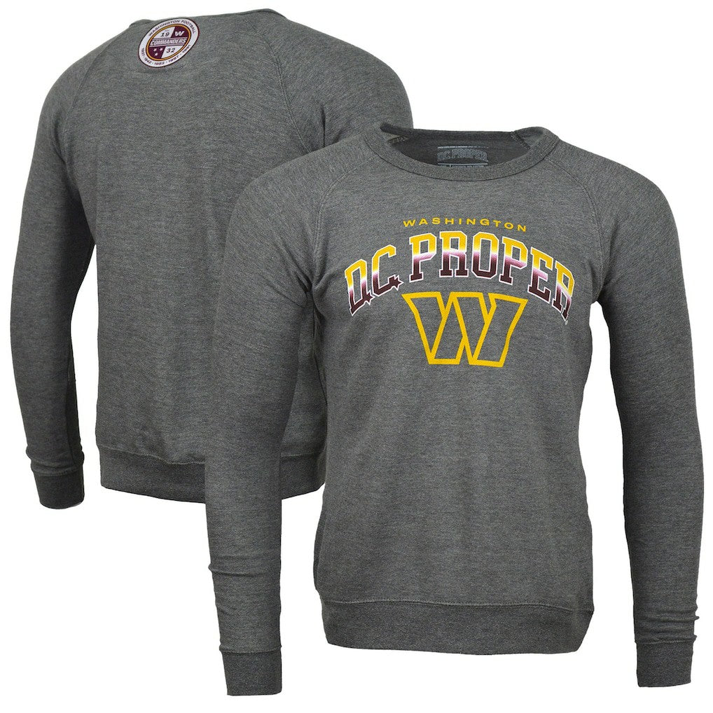 DC PROPER Signature Raglan Vintage Pullover Sweatshirt - Washington Commanders