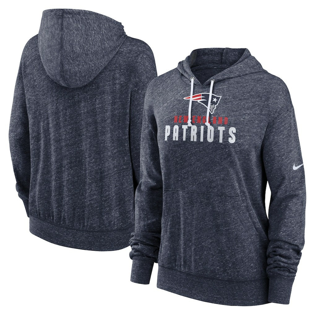 Women's Plus Size Gym Vintage Pullover Hoodie - New England Patriots