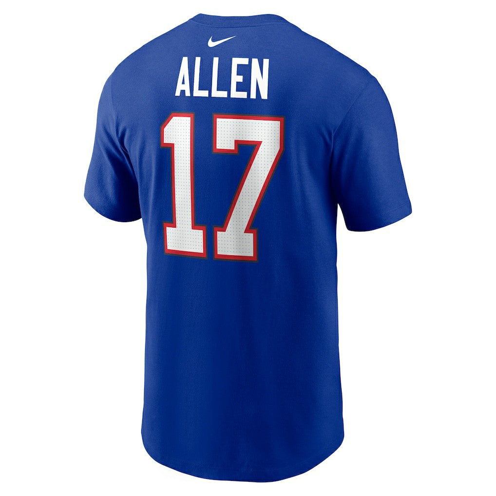 Josh Allen  Player Name & Number T-Shirt - Buffalo Bills
