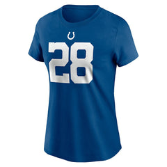 Jonathan Taylor  Women's Player Name & Number T-Shirt - Indianapolis Colts