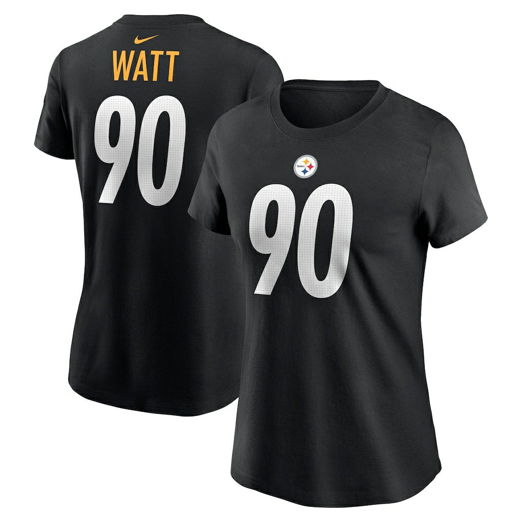 T.J. Watt  Women's Player Name & Number T-Shirt - Pittsburgh Steelers