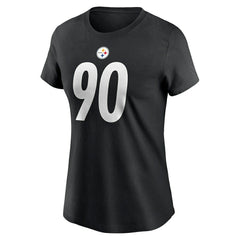 T.J. Watt  Women's Player Name & Number T-Shirt - Pittsburgh Steelers