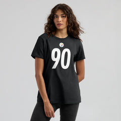 T.J. Watt  Women's Player Name & Number T-Shirt - Pittsburgh Steelers