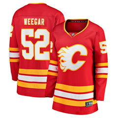 NHL Red MacKenzie Weegar Calgary Flames Fanatics Women's Home Breakaway Player Jersey