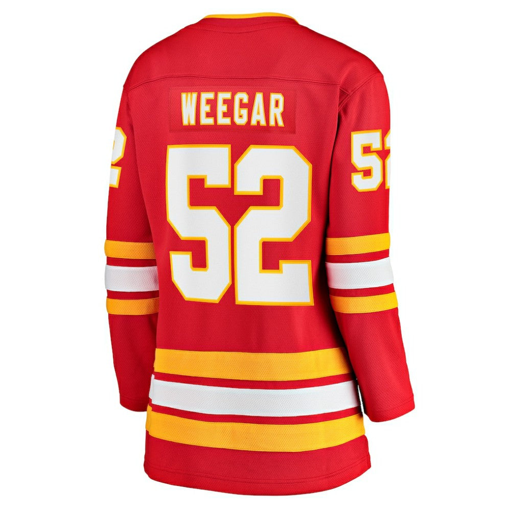 NHL Red MacKenzie Weegar Calgary Flames Fanatics Women's Home Breakaway Player Jersey