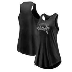 MLB Chicago White Sox Fanatics Women's Simplicity Swing Racerback Scoop Neck Tank Top