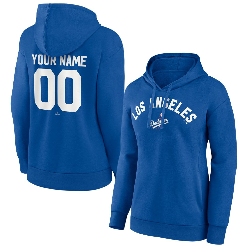 MLB Los Angeles Dodgers Women's Personalized Cooperstown Collection Winning Streak Pullover Hoodie