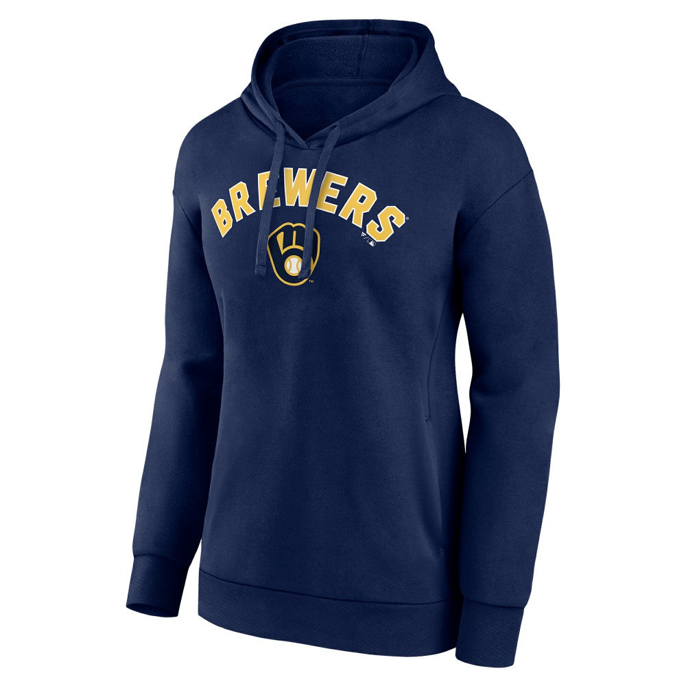 MLB Milwaukee Brewers Women's Personalized Team Winning Streak Pullover Hoodie
