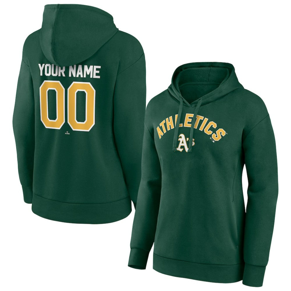 MLB Athletics Women's Personalized Team Winning Streak Pullover Hoodie
