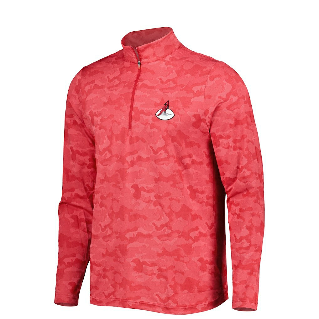 Antigua Brigade Throwback Quarter-Zip Top - Arizona Cardinals