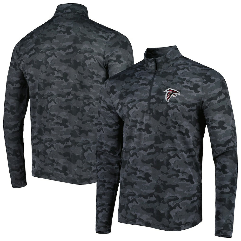 Antigua Brigade Quarter-Zip Sweatshirt - Atlanta Falcons