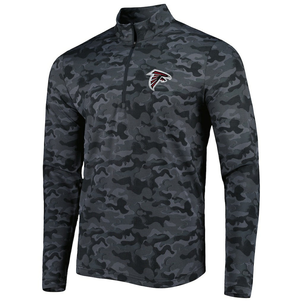 Antigua Brigade Quarter-Zip Sweatshirt - Atlanta Falcons