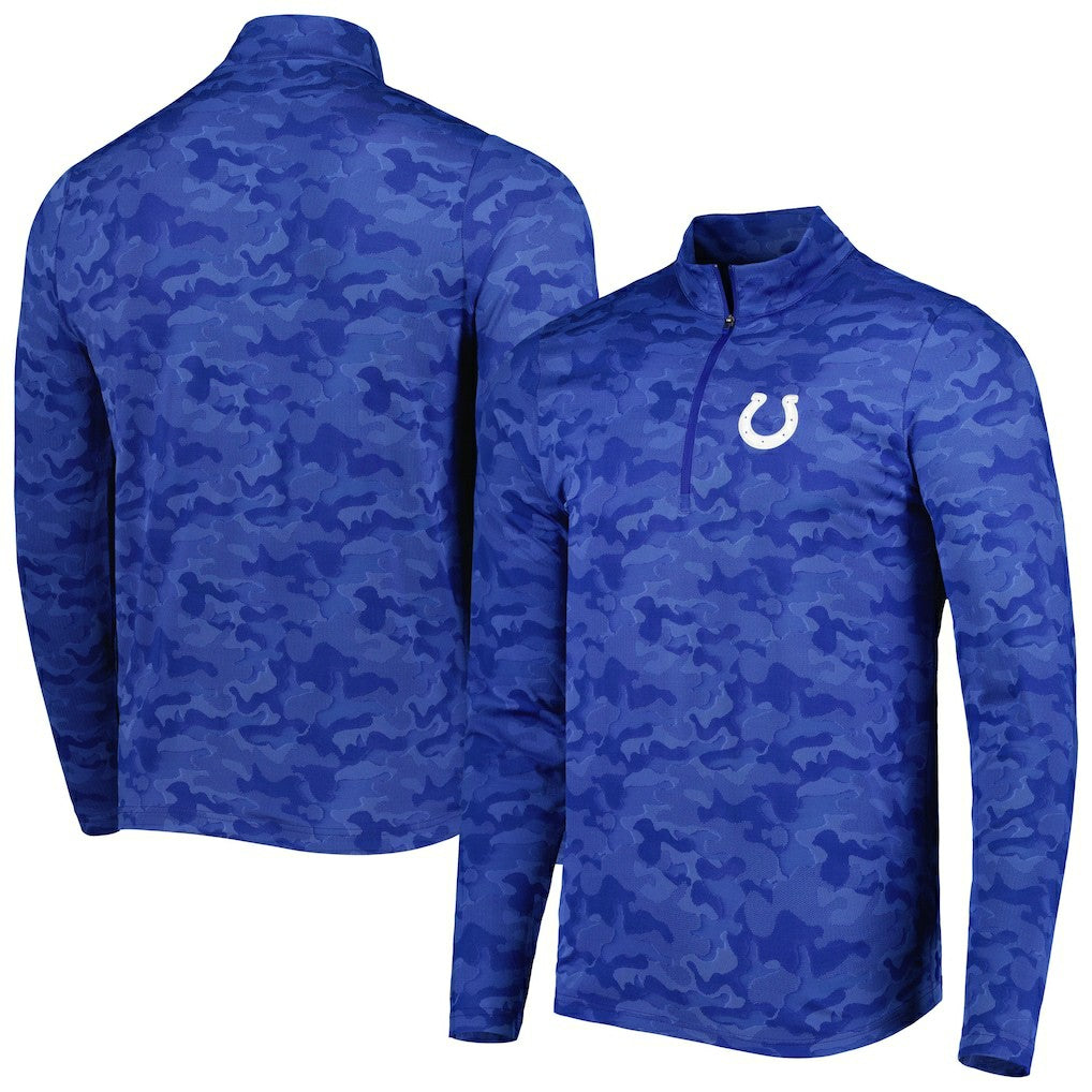 Antigua Brigade Quarter-Zip Sweatshirt - Indianapolis Colts