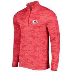 Antigua Brigade Quarter-Zip Sweatshirt - Kansas City Chiefs