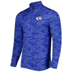 Antigua Brigade Quarter-Zip Sweatshirt - Los Angeles Rams