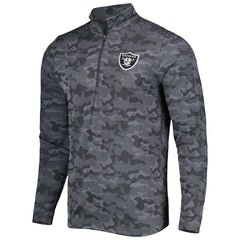 Antigua Brigade Quarter-Zip Sweatshirt - Las Vegas Raiders