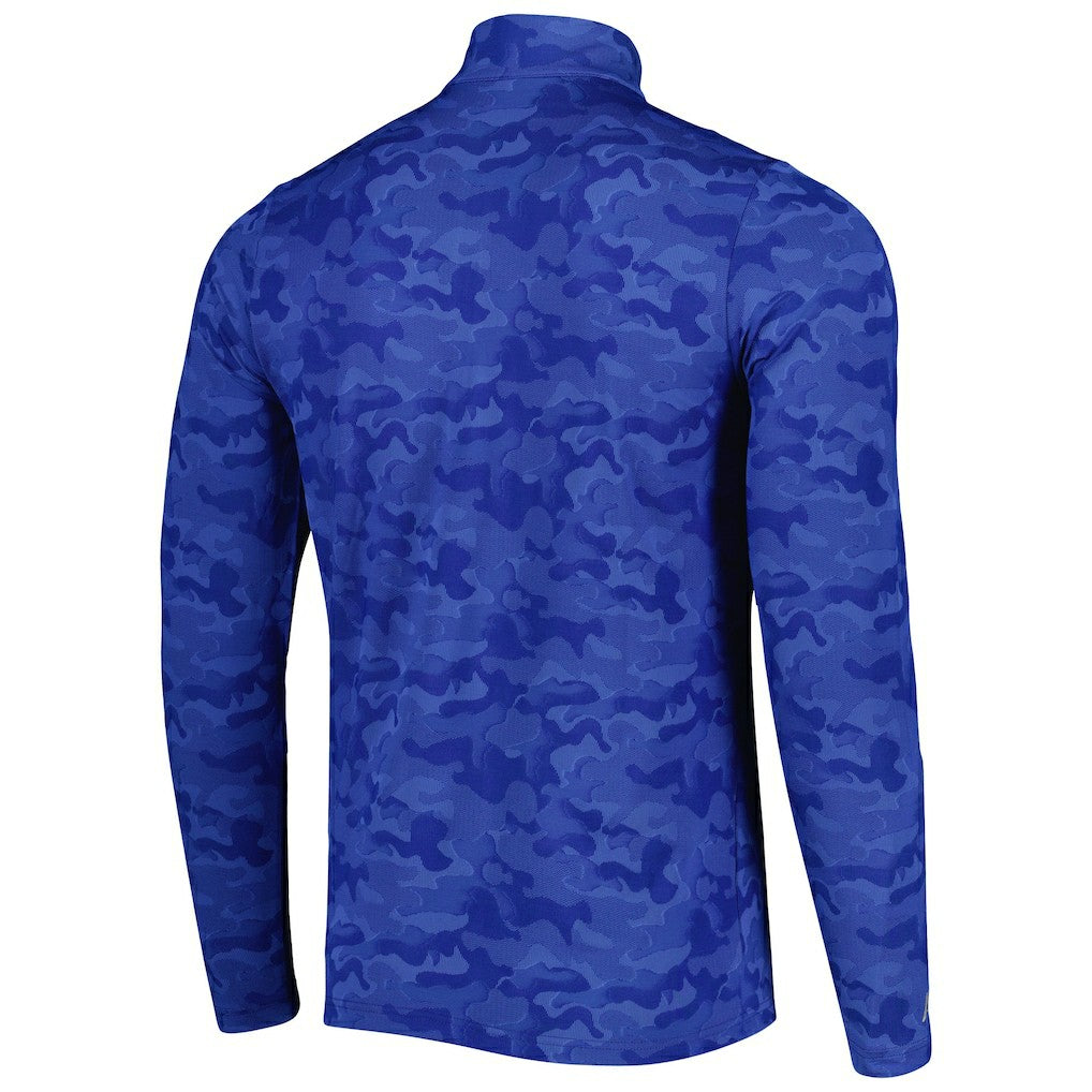 Antigua Brigade Throwback Quarter-Zip Top - New England Patriots