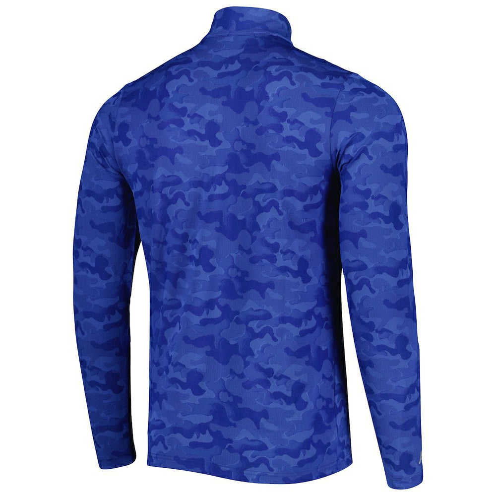 Antigua Brigade Throwback Quarter-Zip Top - New England Patriots