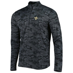 Antigua Brigade Quarter-Zip Sweatshirt - New Orleans Saints