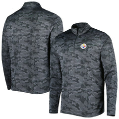 Antigua Brigade Quarter-Zip Sweatshirt - Pittsburgh Steelers