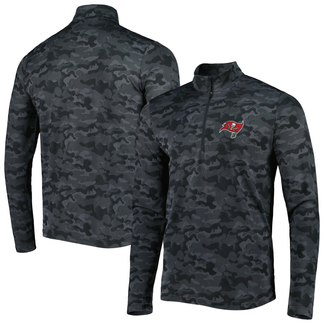 Antigua Brigade Quarter-Zip Sweatshirt - Tampa Bay Buccaneers